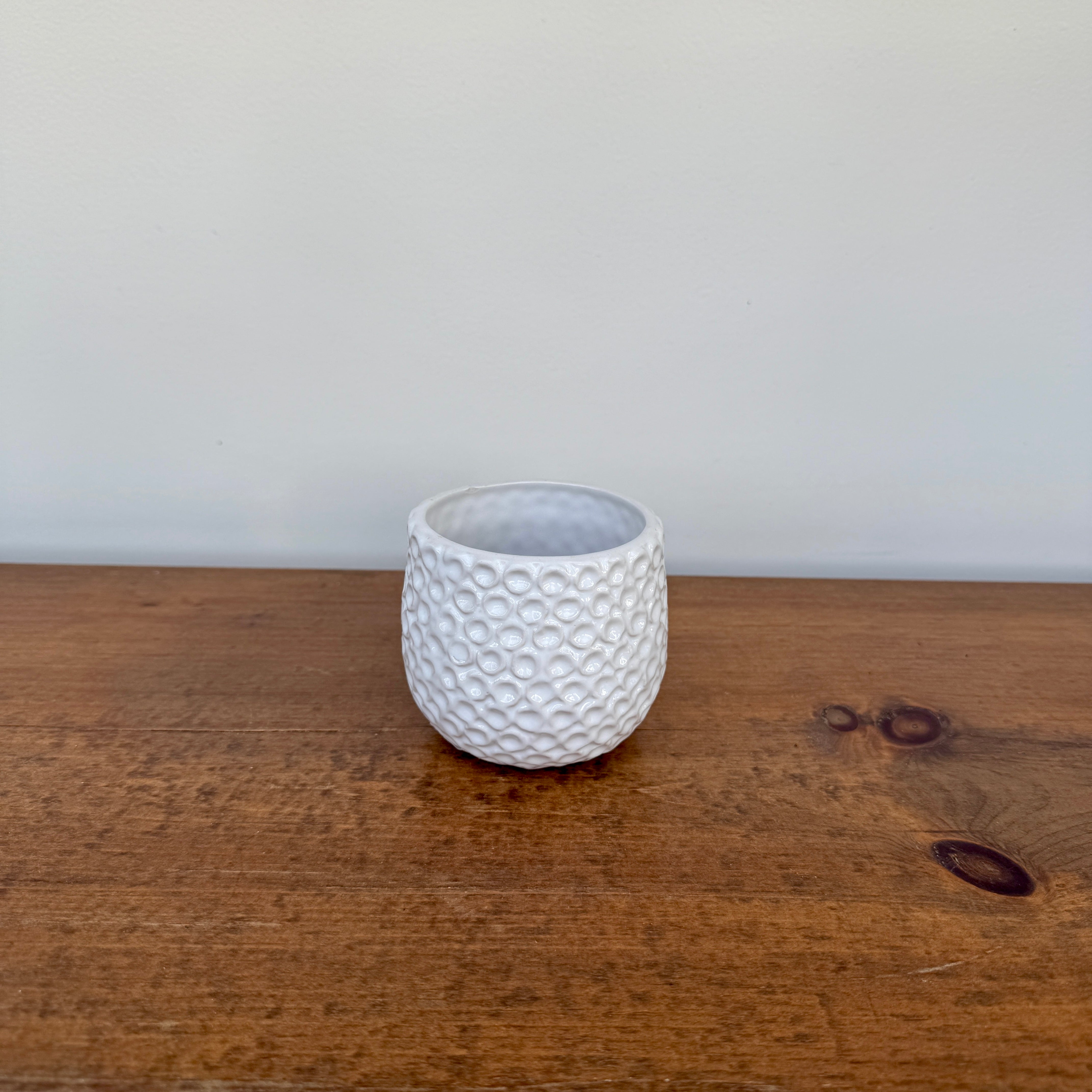 Ginny Pot - 3" x 3.25" - White