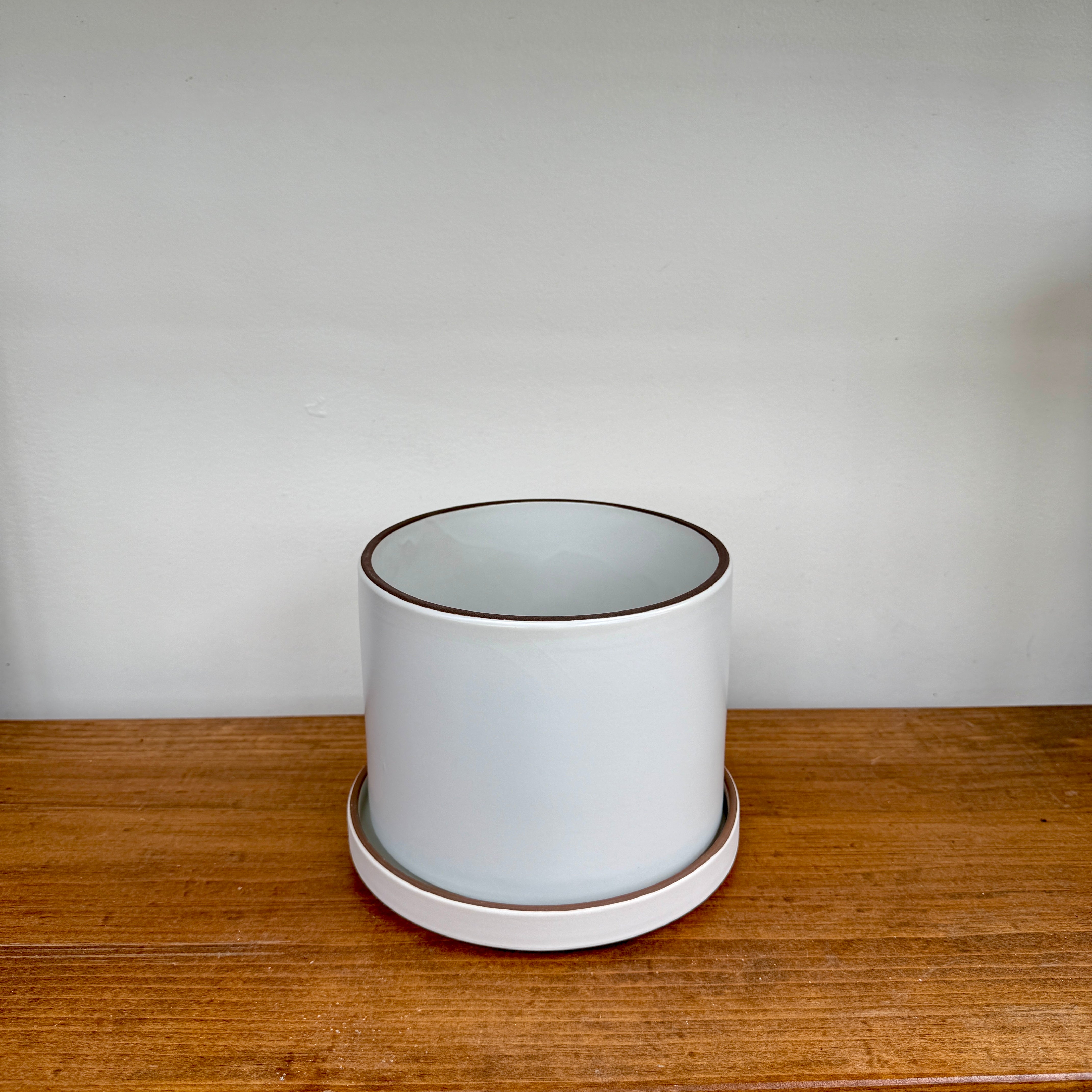 Author Pot with Saucer - 7.5" x 6"