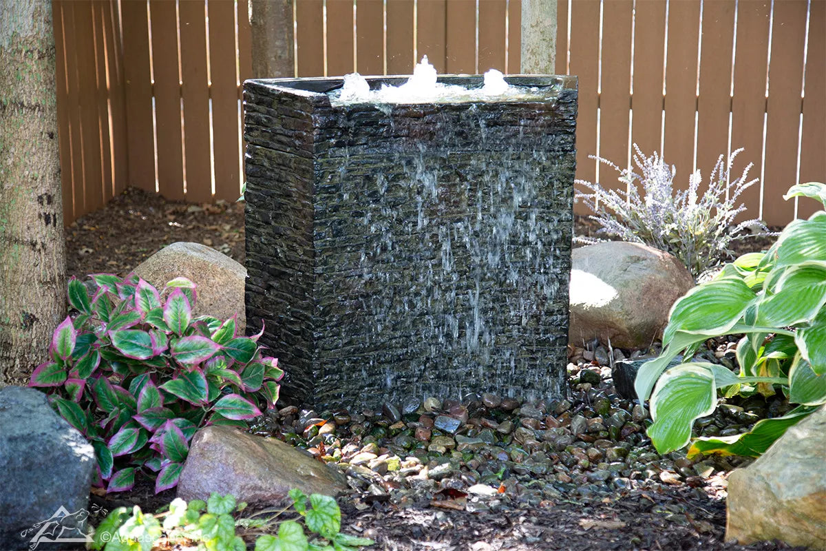 Stacked Slate Wall Fountain Kit - 32" H (81 cm)