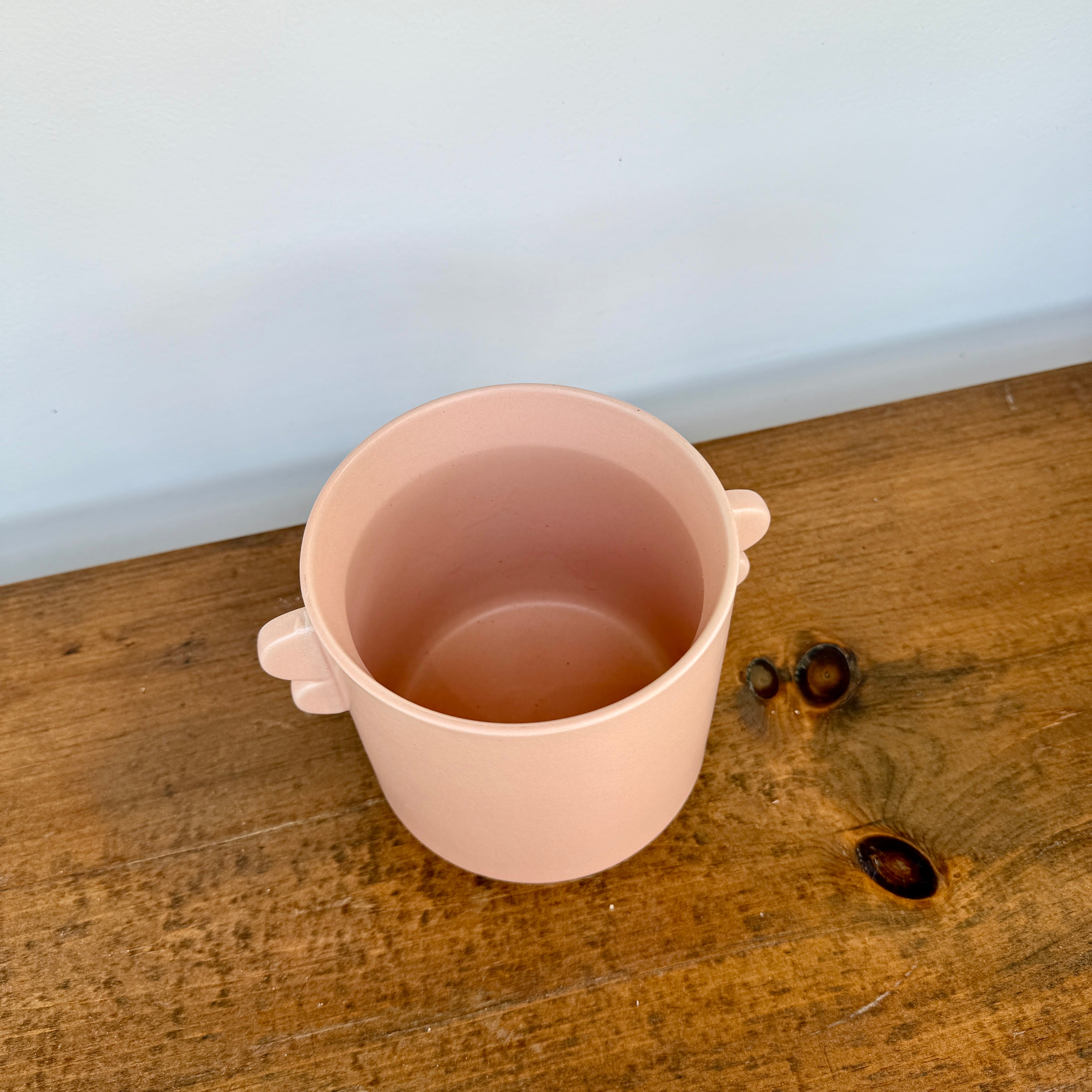 Jamye Pot - 6.5" x 5" x 5" - Coral