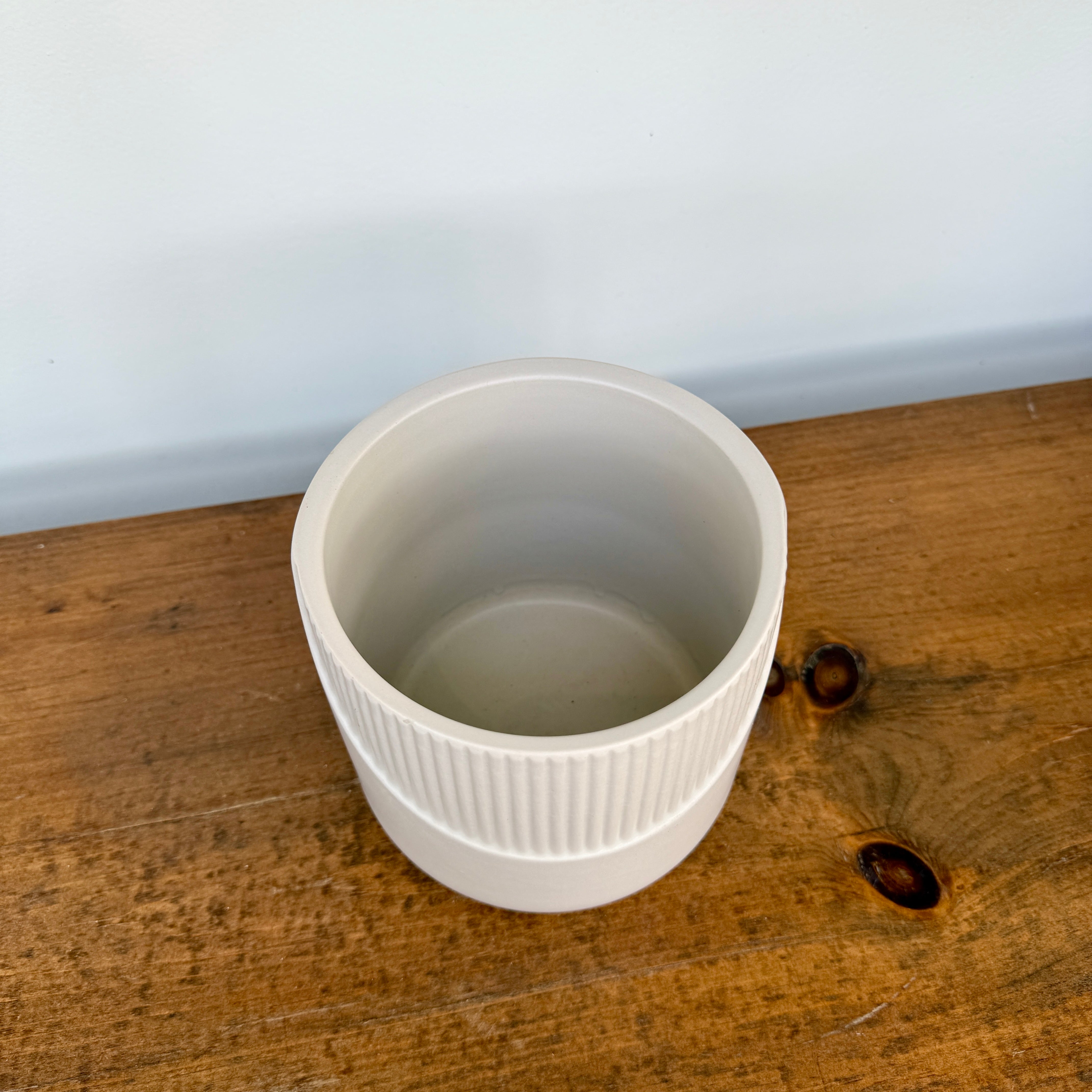 Halen Pot - 5" x 5" - Cream