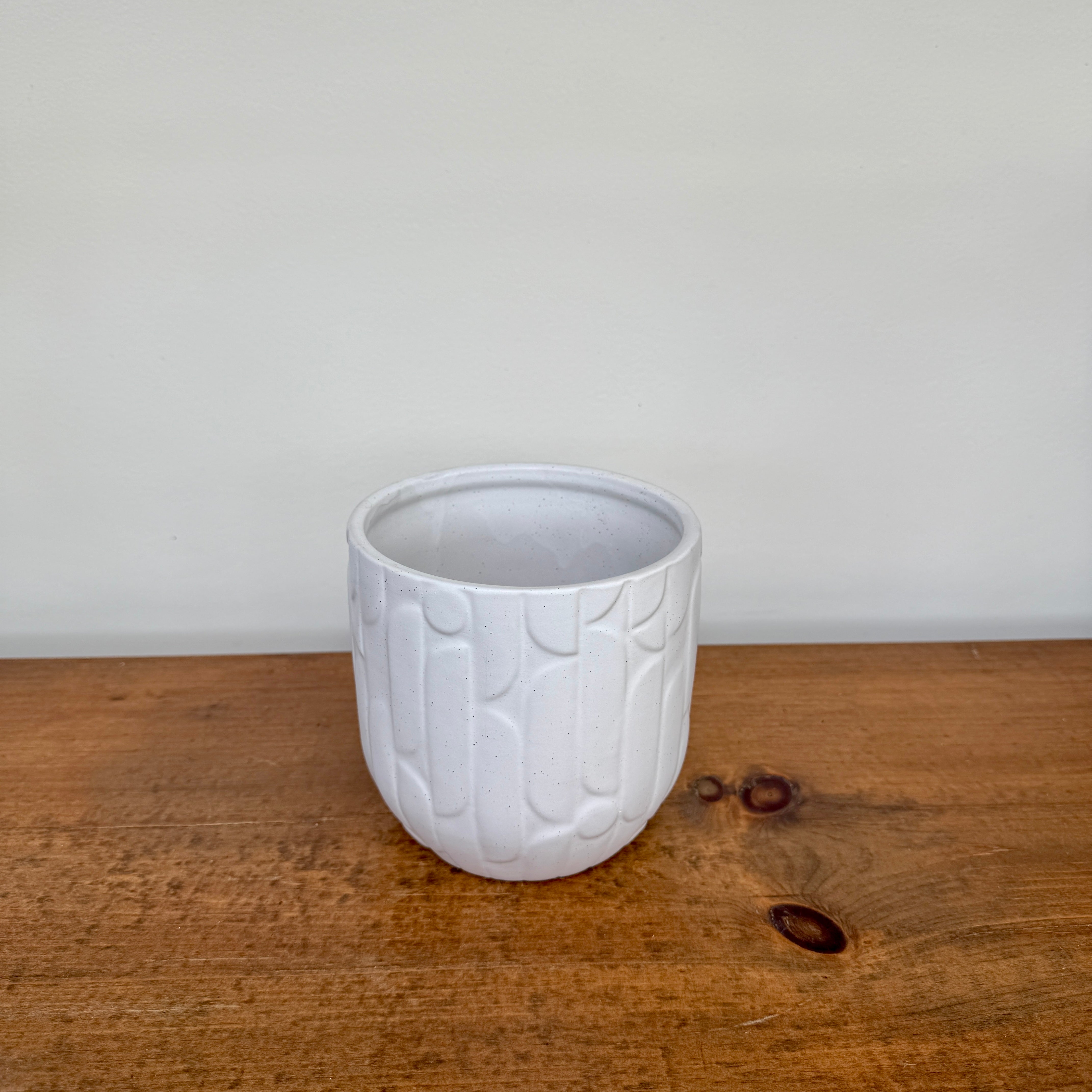 Winslow Pot - 5.75" x 5" - White