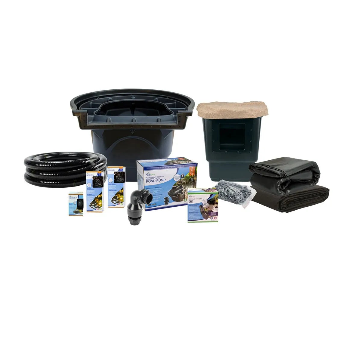 Large Pond Kit 21' x 26' w / AquaSurge 4000 - 8000 Adjustable Flow Pond Pump