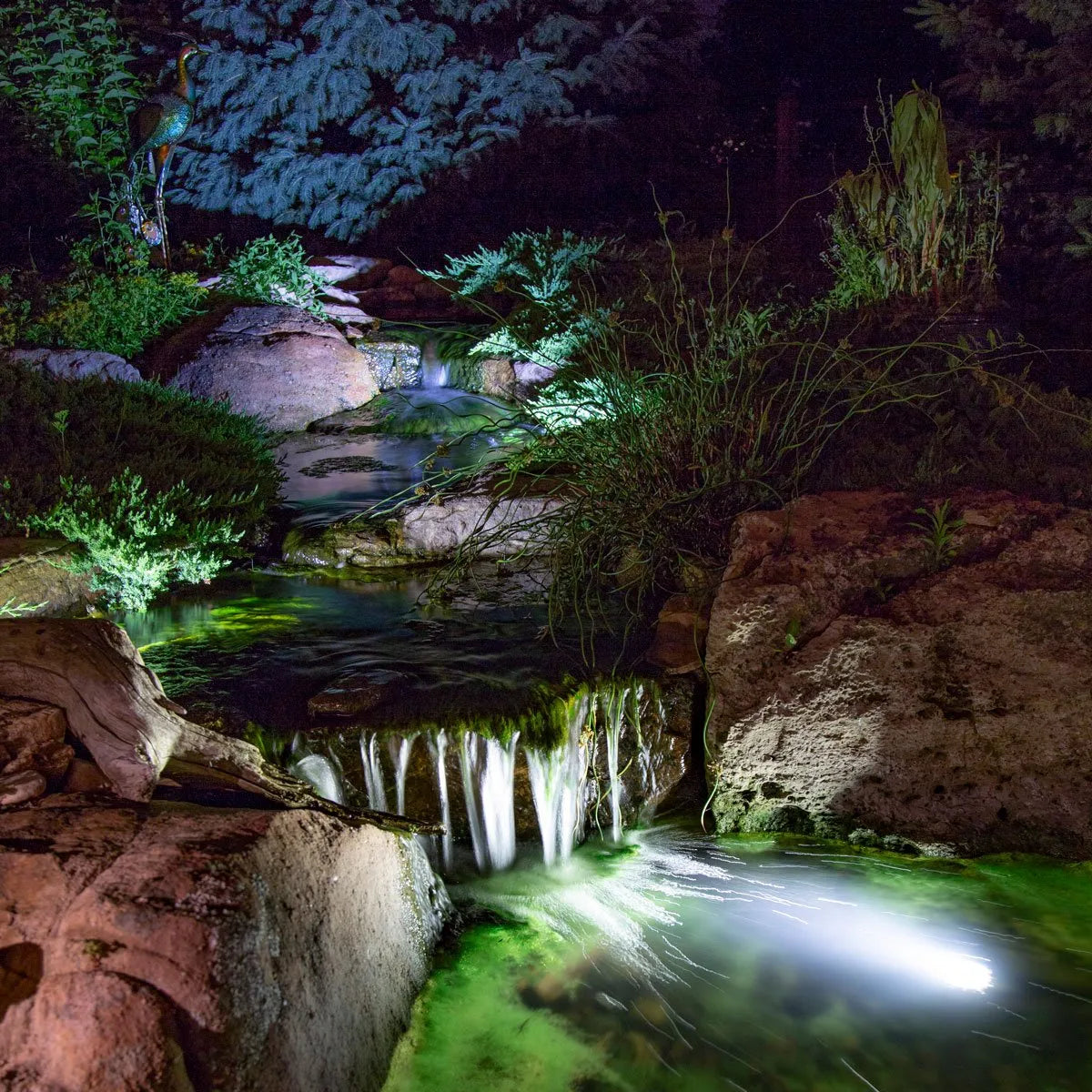 Large Deluxe Pondless Waterfall Kit 26' Stream w / AquaSurge 4000 - 8000 Adjustable Flow Pond Pump