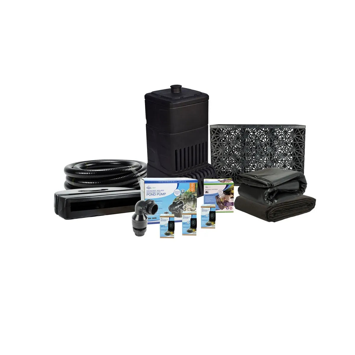 Large Pondless Waterfall Kit 26' Stream w / AquaSurge 4000 - 8000 Adjustable Flow Pond Pump