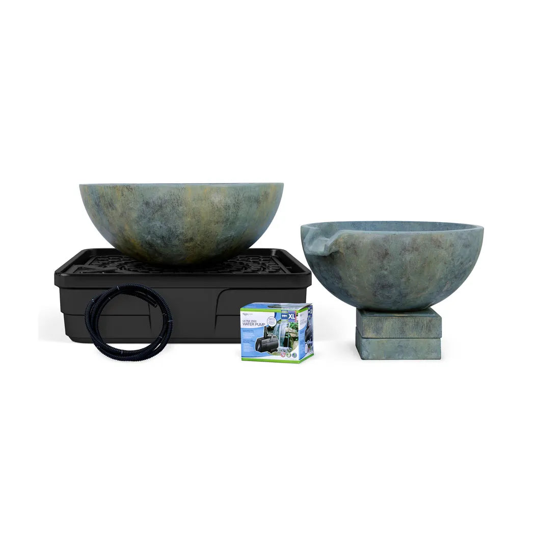 Spillway Bowl And Basin Fountain Kit - Patina - 32" / 40" Dia (81 / 102 cm)