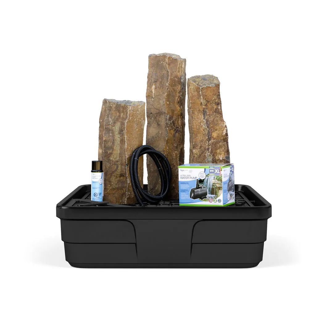 Mongolian Basalt Columns Set Of 3 Fountain Kit