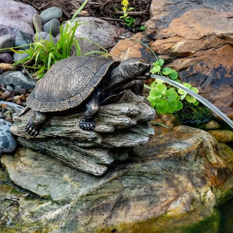 Turtle On A Log Spitter