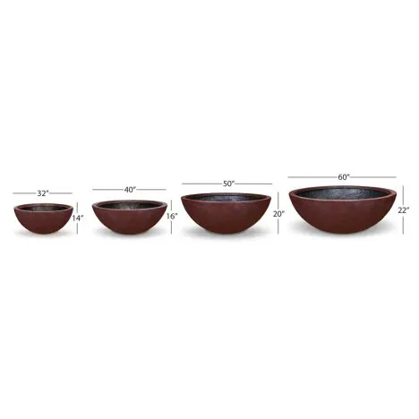 Fountain Bowl - Merlot - 32" Dia (81 cm)