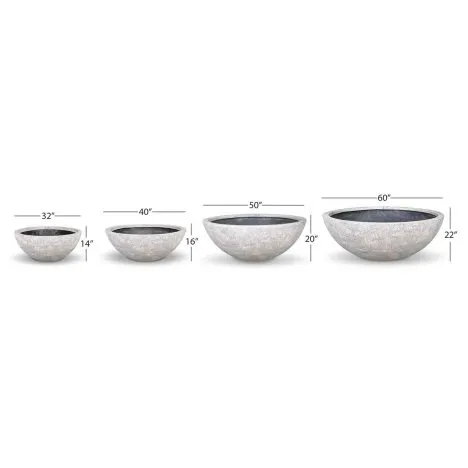 Fountain Bowl - Lunar Gray - 40" Dia (102 cm)