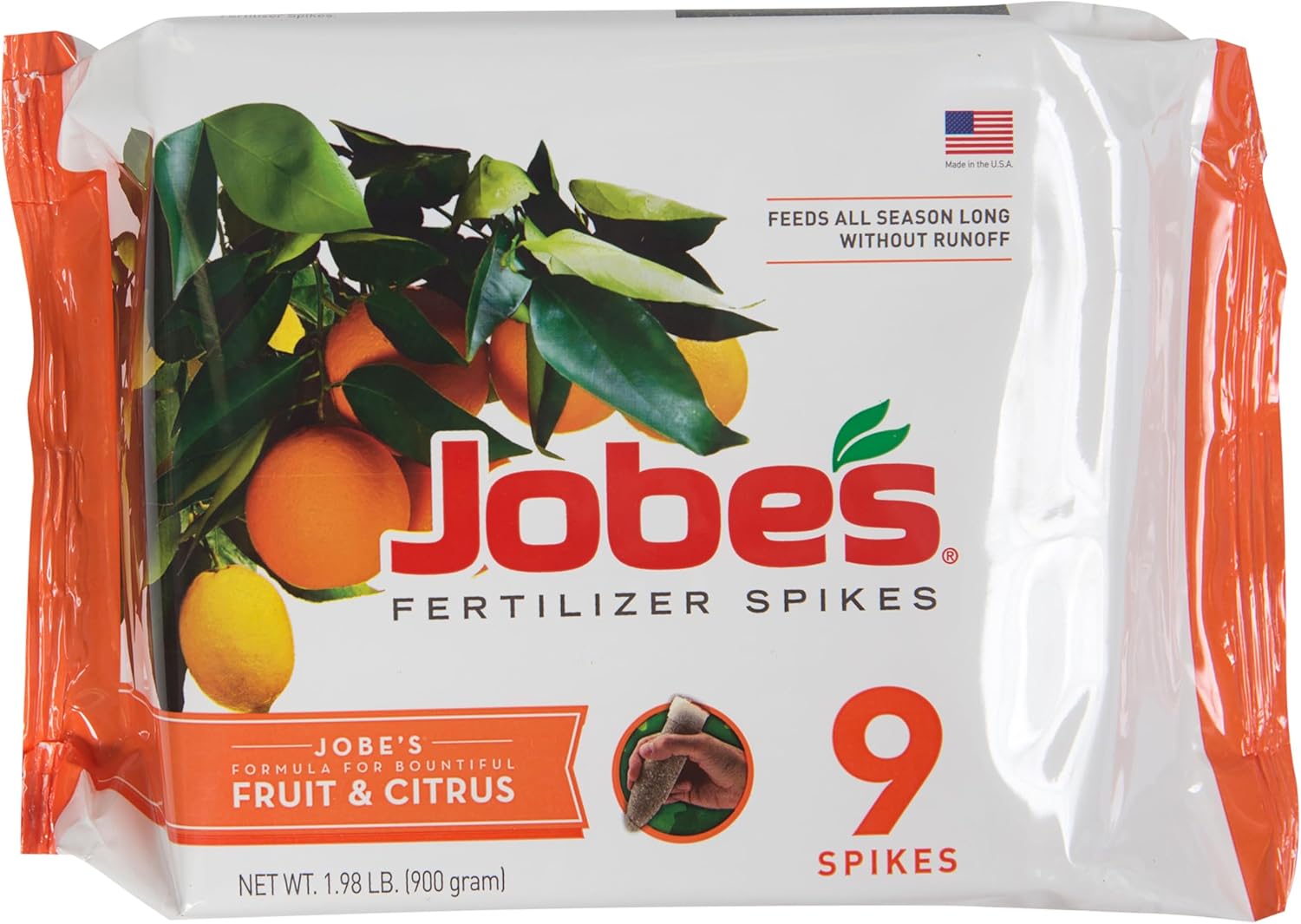 Jobe's Fruit & Citrus Fertilizer Spikes 8-11-11