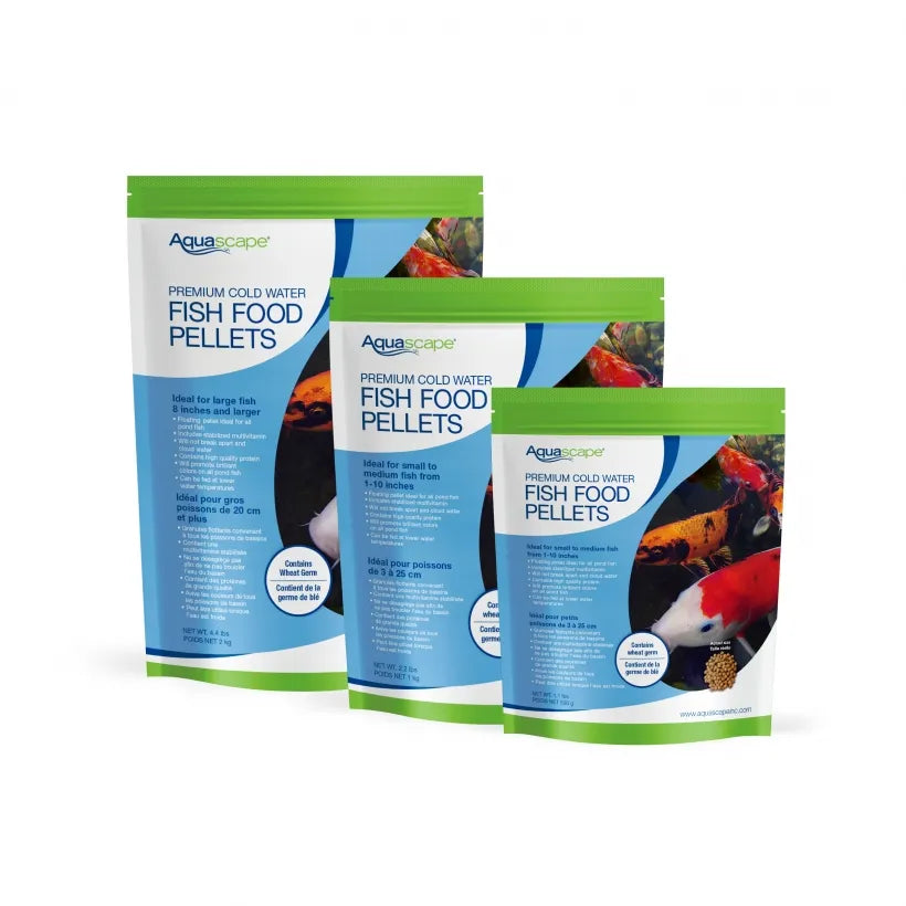 Premium Cold Water Fish Food - Small Pellets - 1.1 lb / 500 G