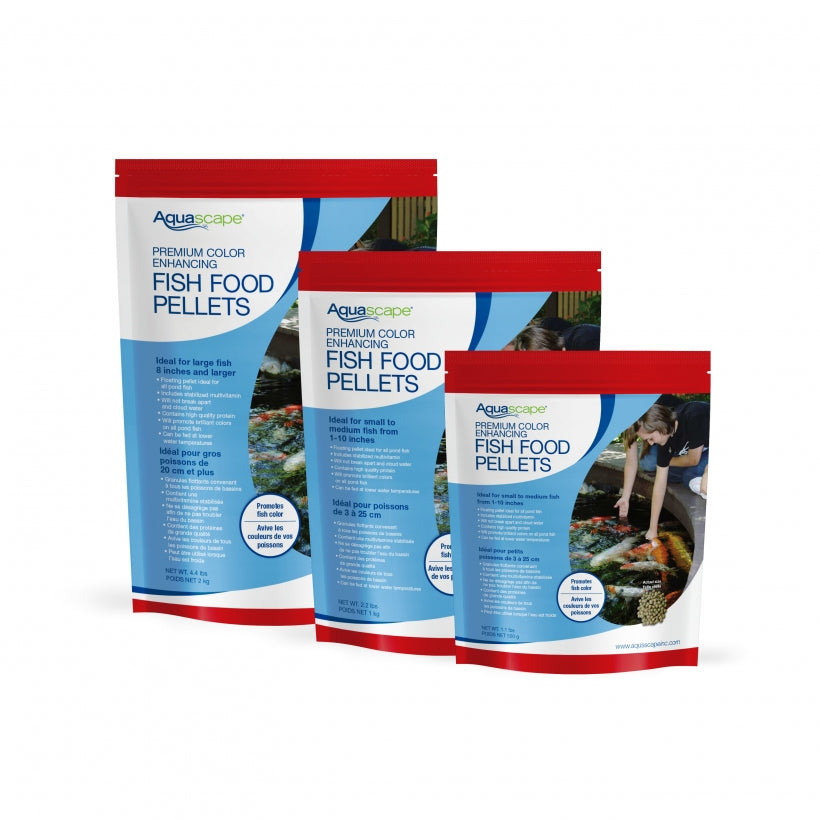 Premium Color Enhancing Fish Food - Small Pellets - 2.2 lb / 1 kg
