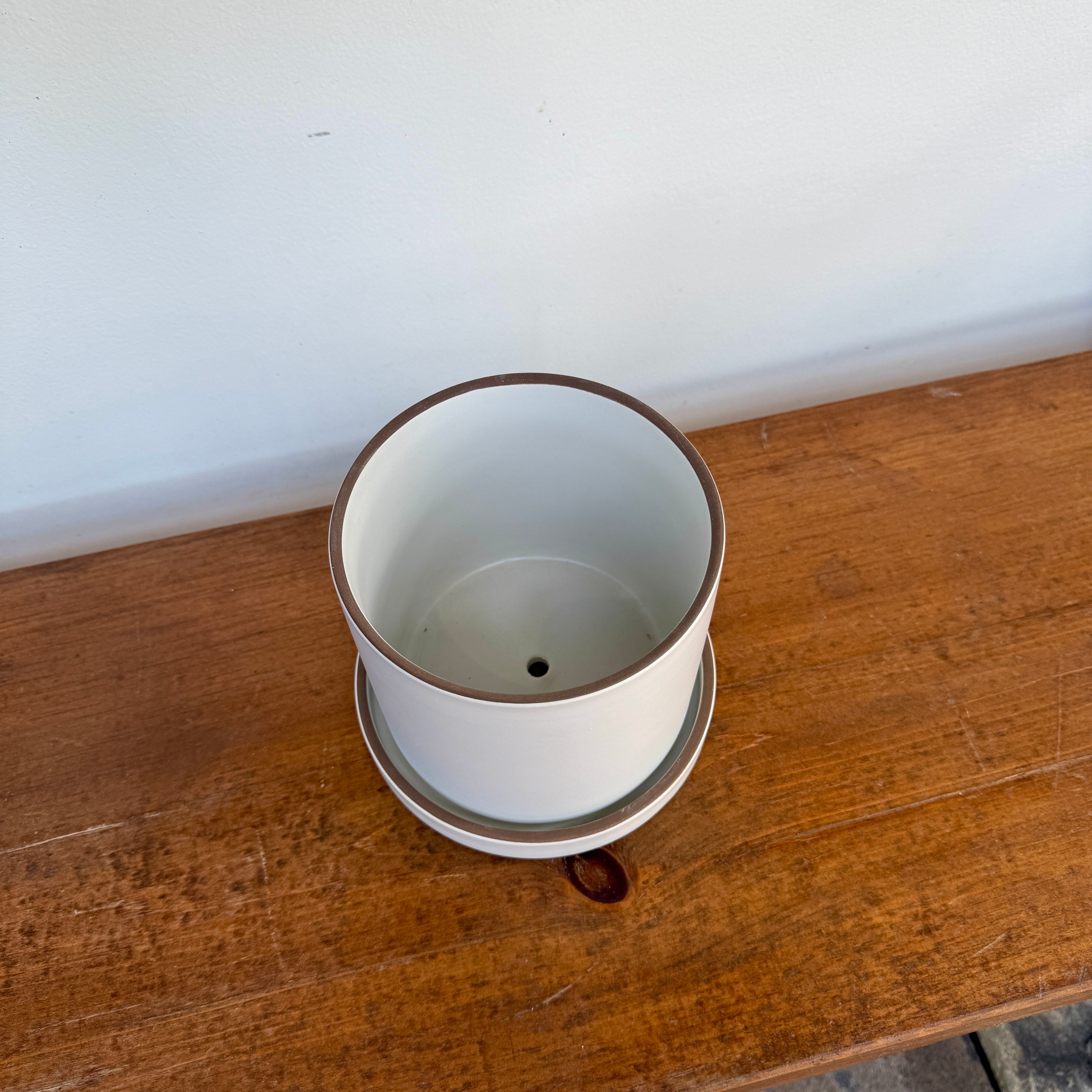 Author Pot with Saucer - 6.25"x 5.75"