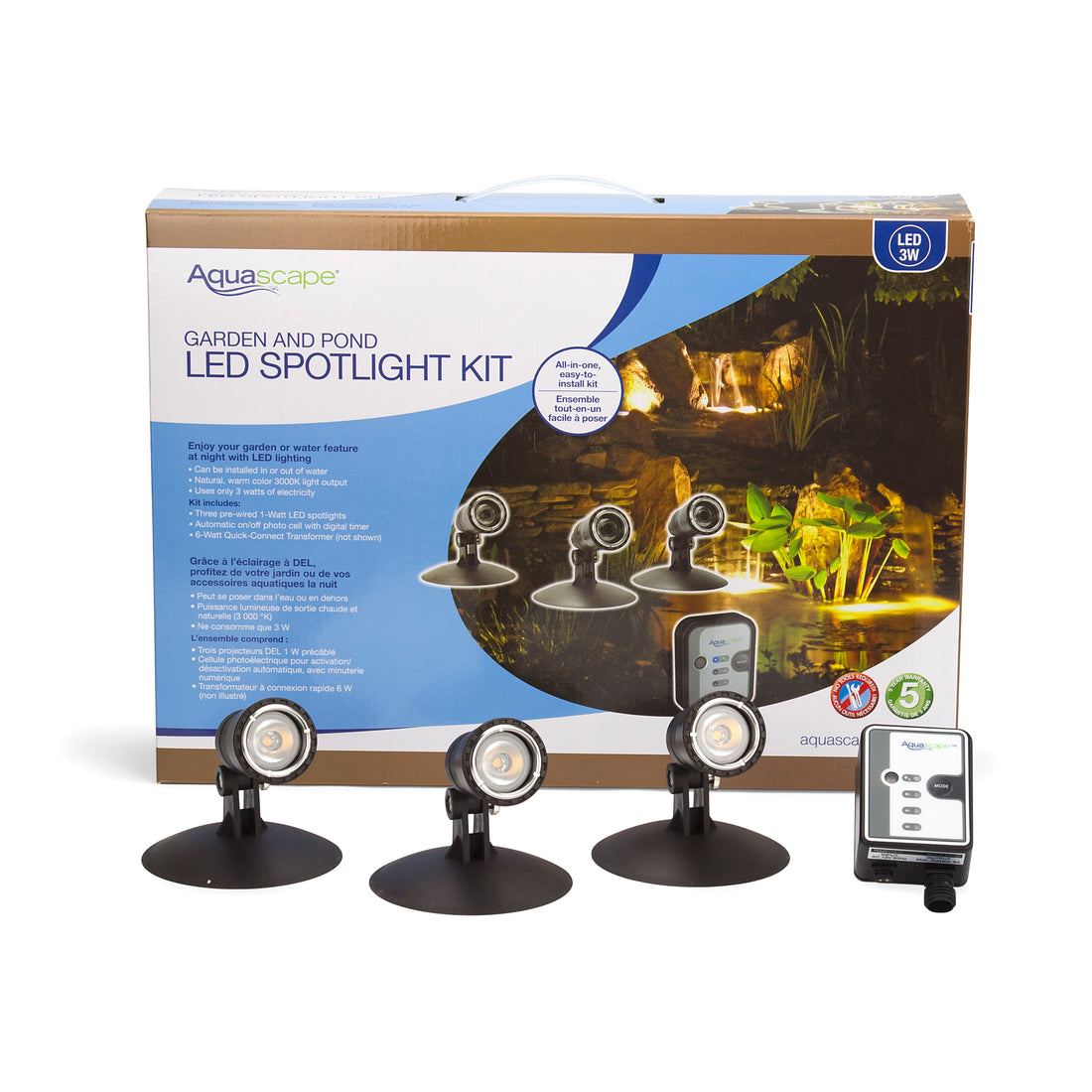 LED Pond &amp; Landscape Spotlight Kit 3-Watt (G2)