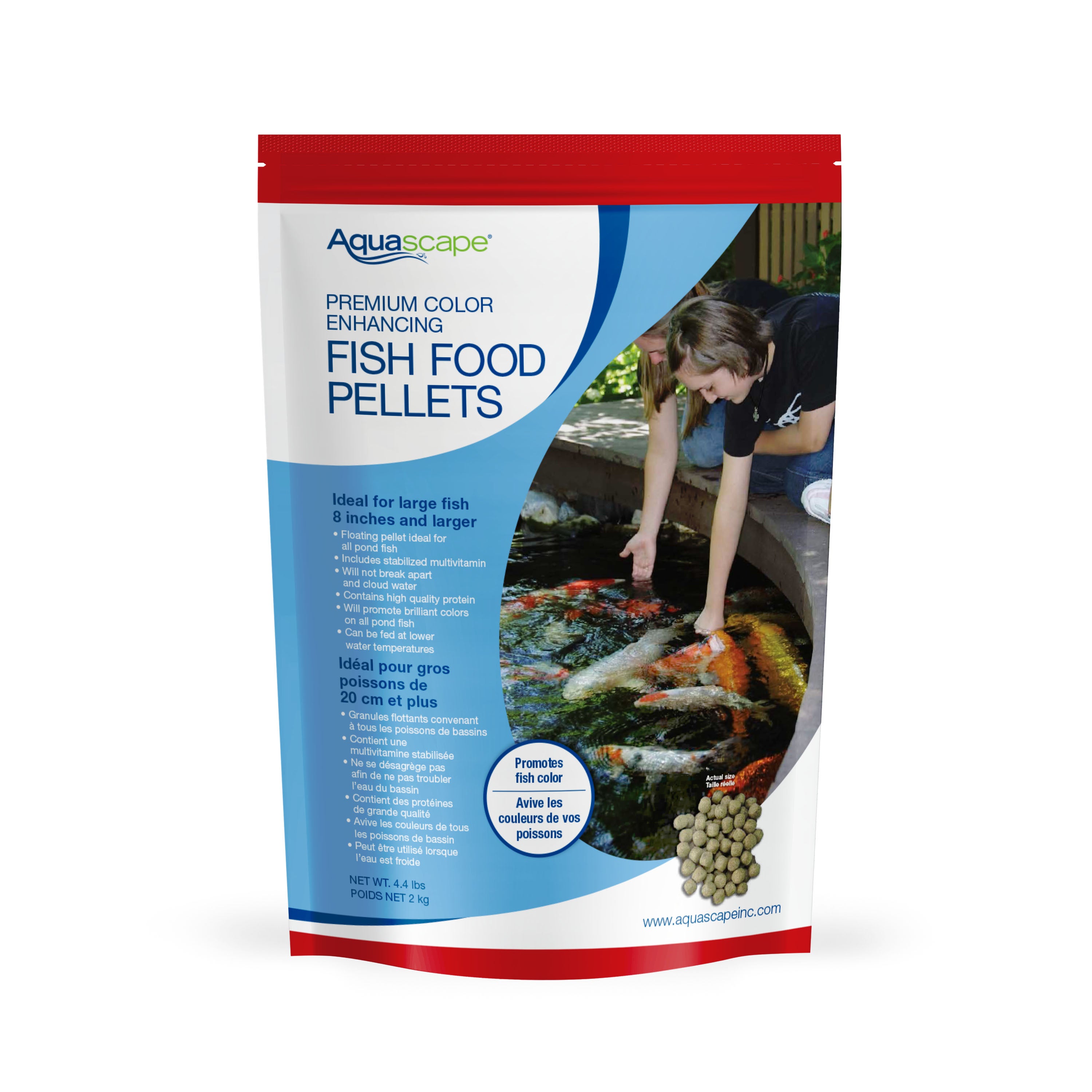Premium Color Enhancing Fish Food - Large Pellets